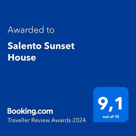 Salento Sunset House Villa Pulsano Exterior photo